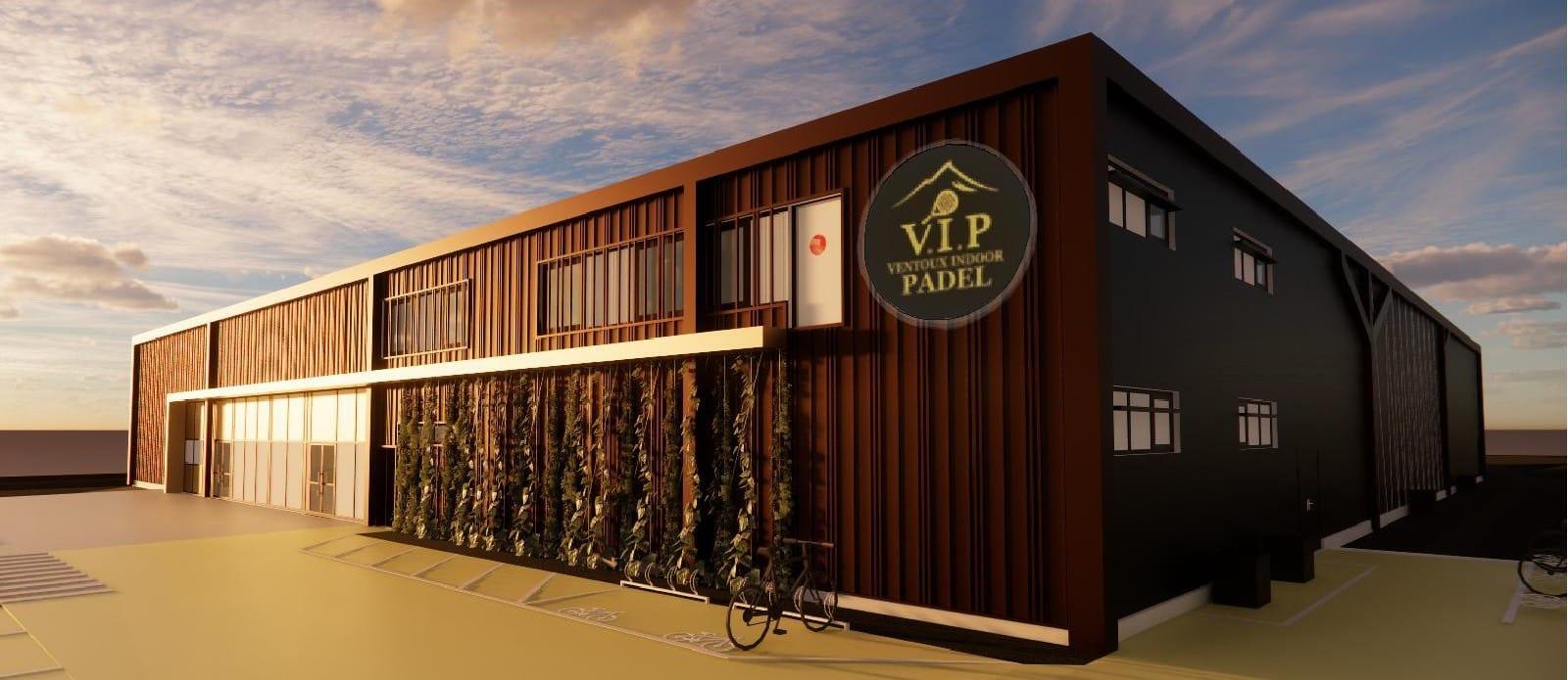 Façade ouest du complexe VIP à Aubignan